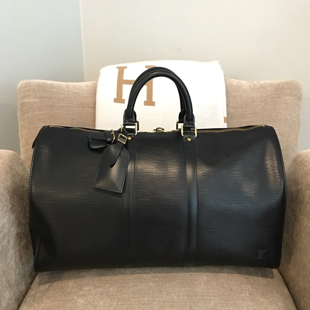 Louis Vuitton Black Travel Bag
